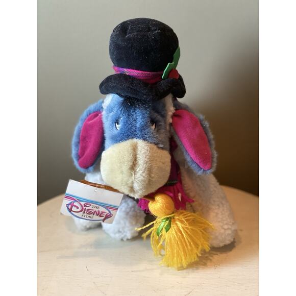 NEW Disney Store Snowman Eeyore Plush Winnie Pooh Stuffed Animal Holiday 10" NWT - Picture 1 of 5